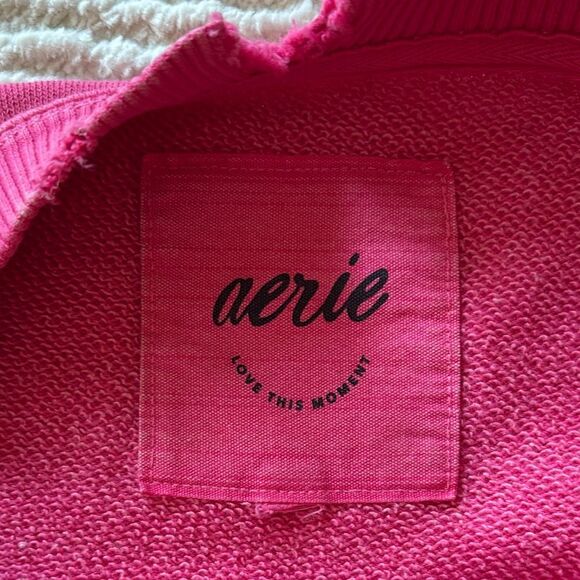Aerie Vibrant Pink Pullover - Picture 2 of 10